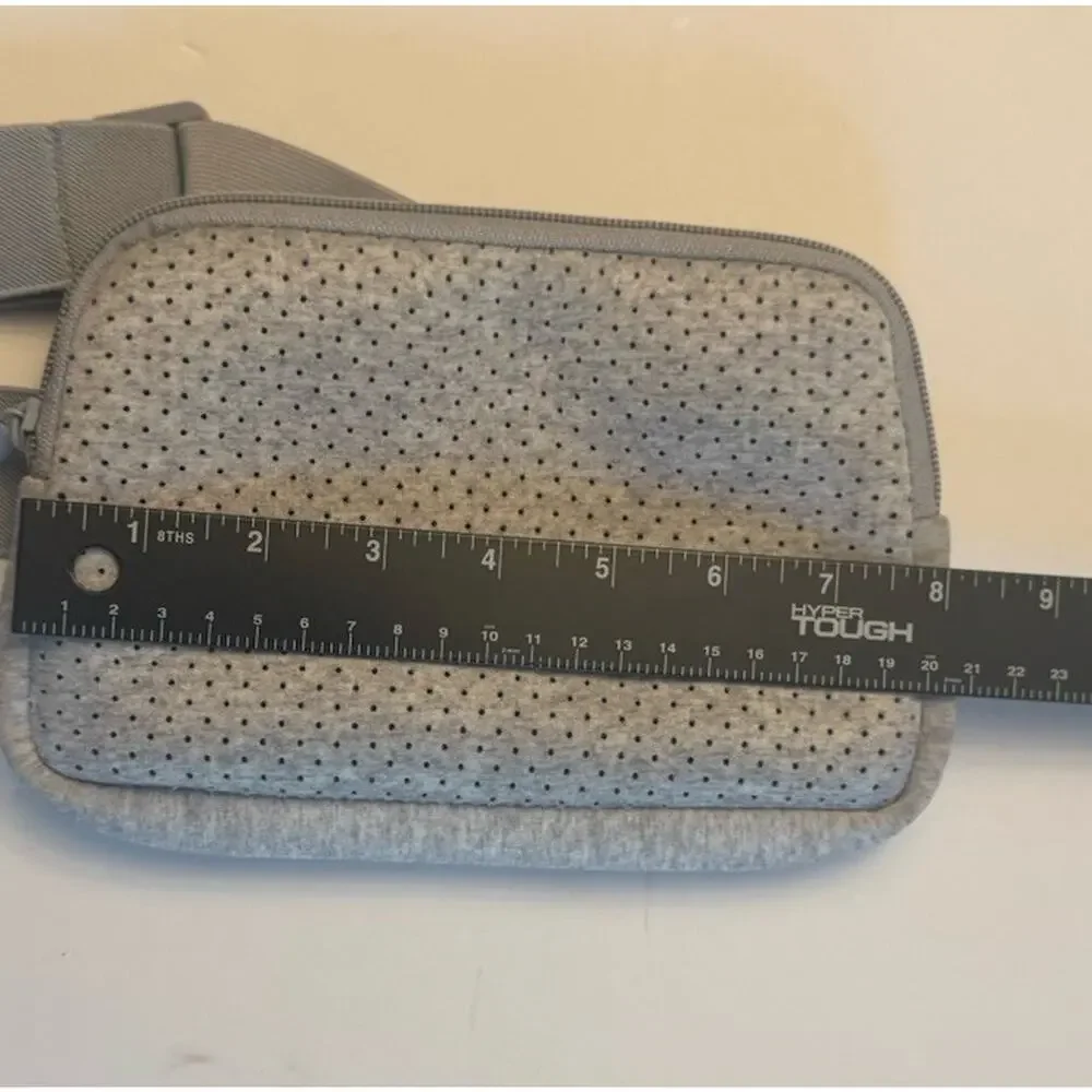 Travel Money Belt Passport Holder Waist Pouch Hidden Anti Theft Gray Bag